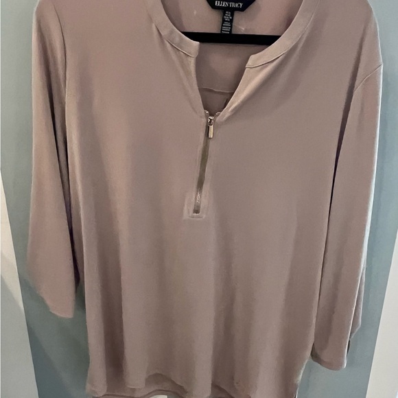 Ellen Tracy Tops - Ellen Tracy Tan Tunic